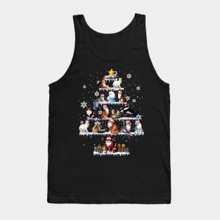 Cat Christmas Tree Tank Top